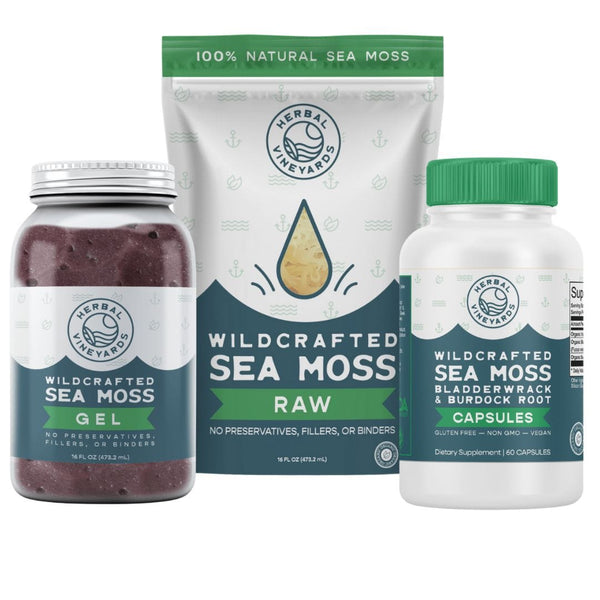 90 Day Sea Moss Supply Purple Sea Moss Bundle