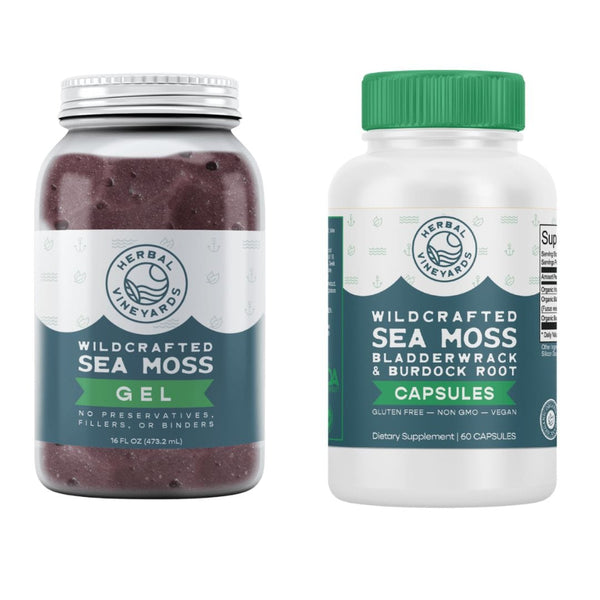 60 Day Sea Moss Bundle Purple Sea Moss + Capsule