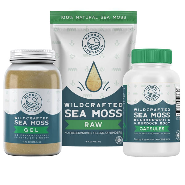 90 Days Supply Gold Sea Moss Bundle